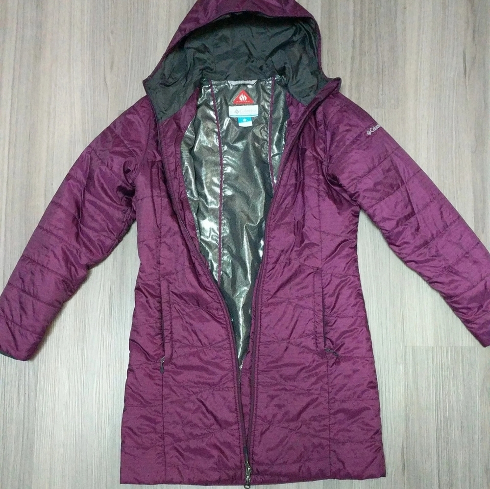 Burgundy/Purple Columbia Omni Heat Jacket XS Malbec!